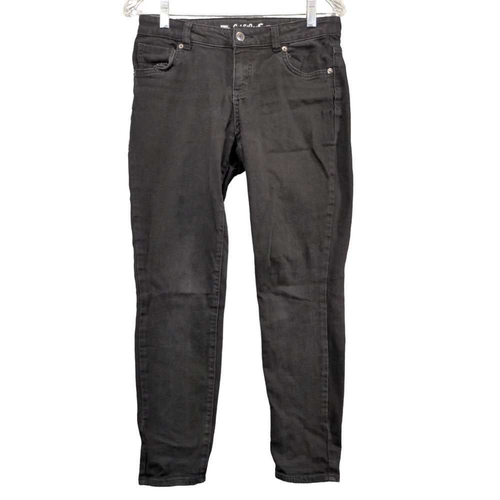 Cat & Jack Girls Ultimate Stretch Skinny Jeans Black 16 5 Pocket Belt Loops